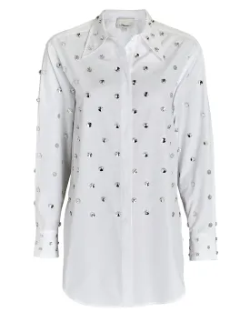 3.1 Phillip Lim Crystal-Embellished Poplin Shirt