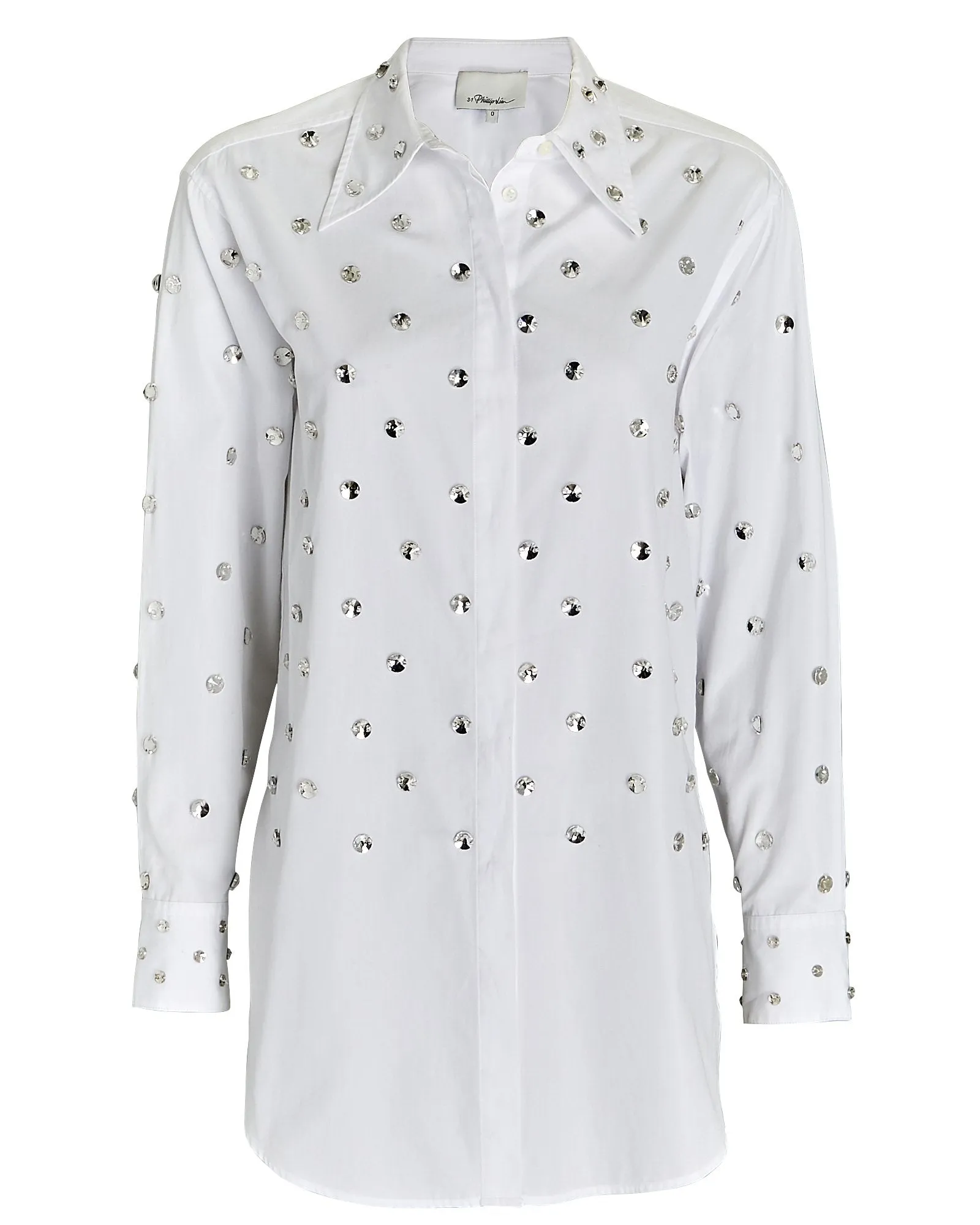 3.1 Phillip Lim Crystal-Embellished Poplin Shirt