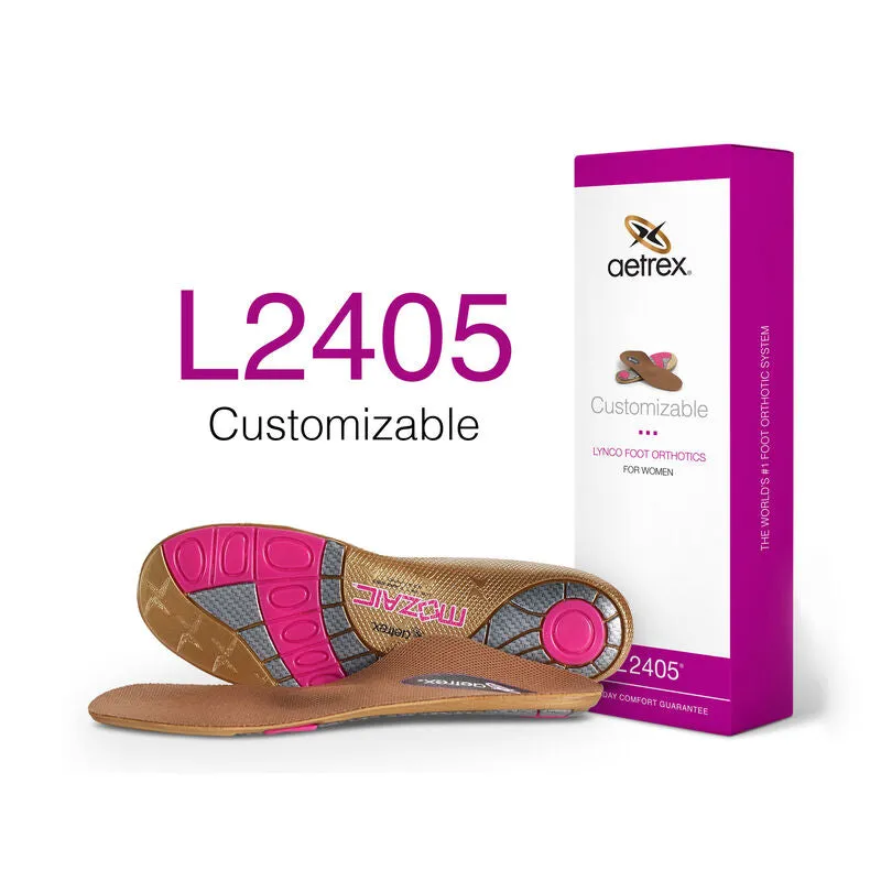 Aetrex Customizable Orthotics W/ Metatarsal Support Women's