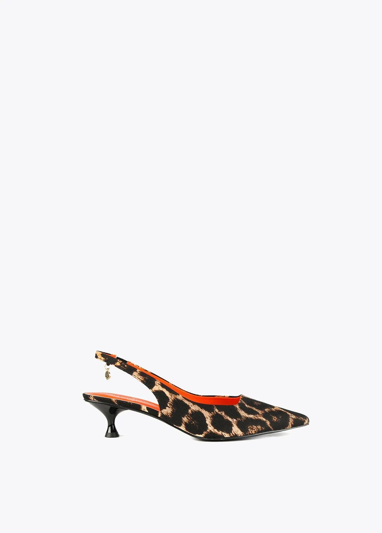 Animal print mule shoes