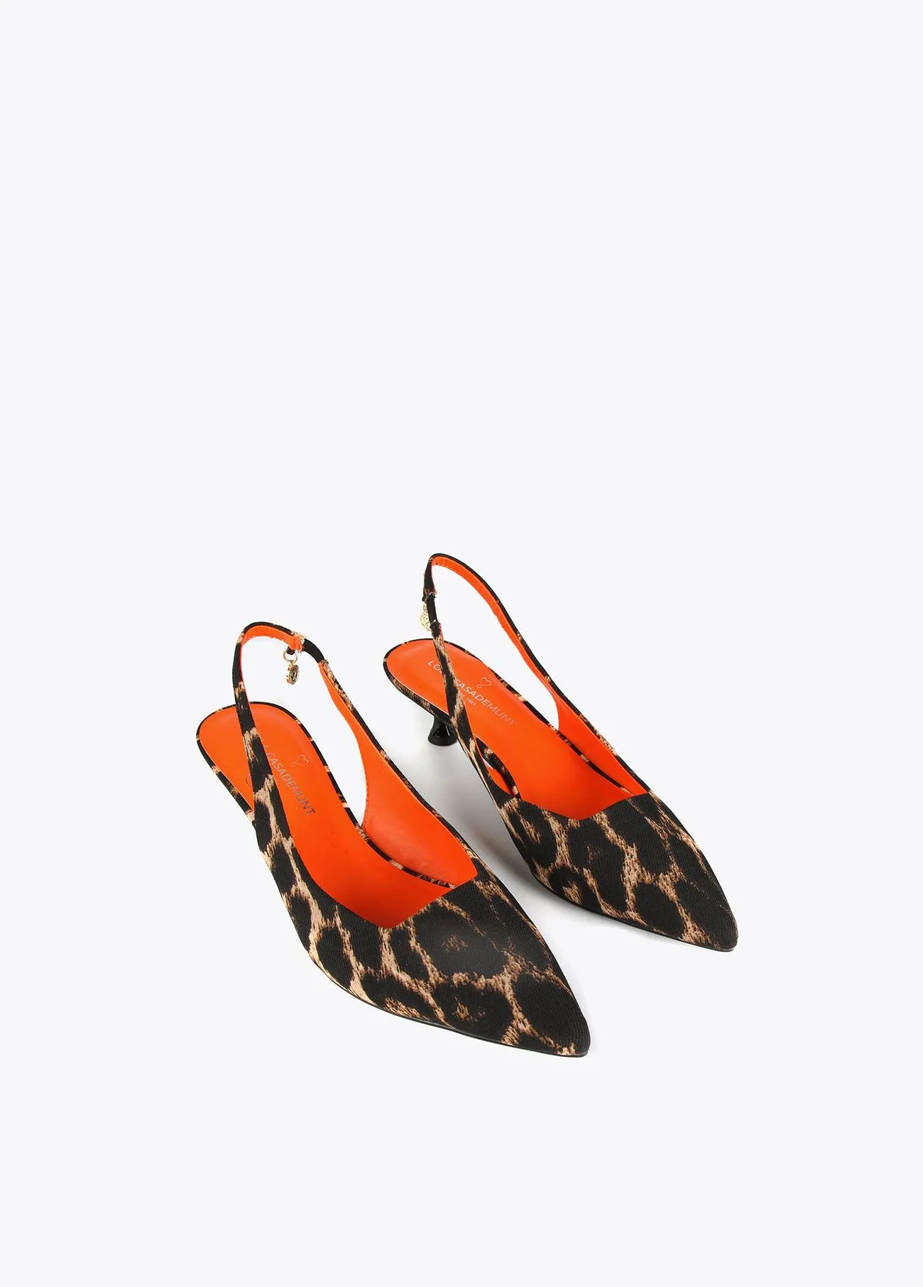 Animal print mule shoes