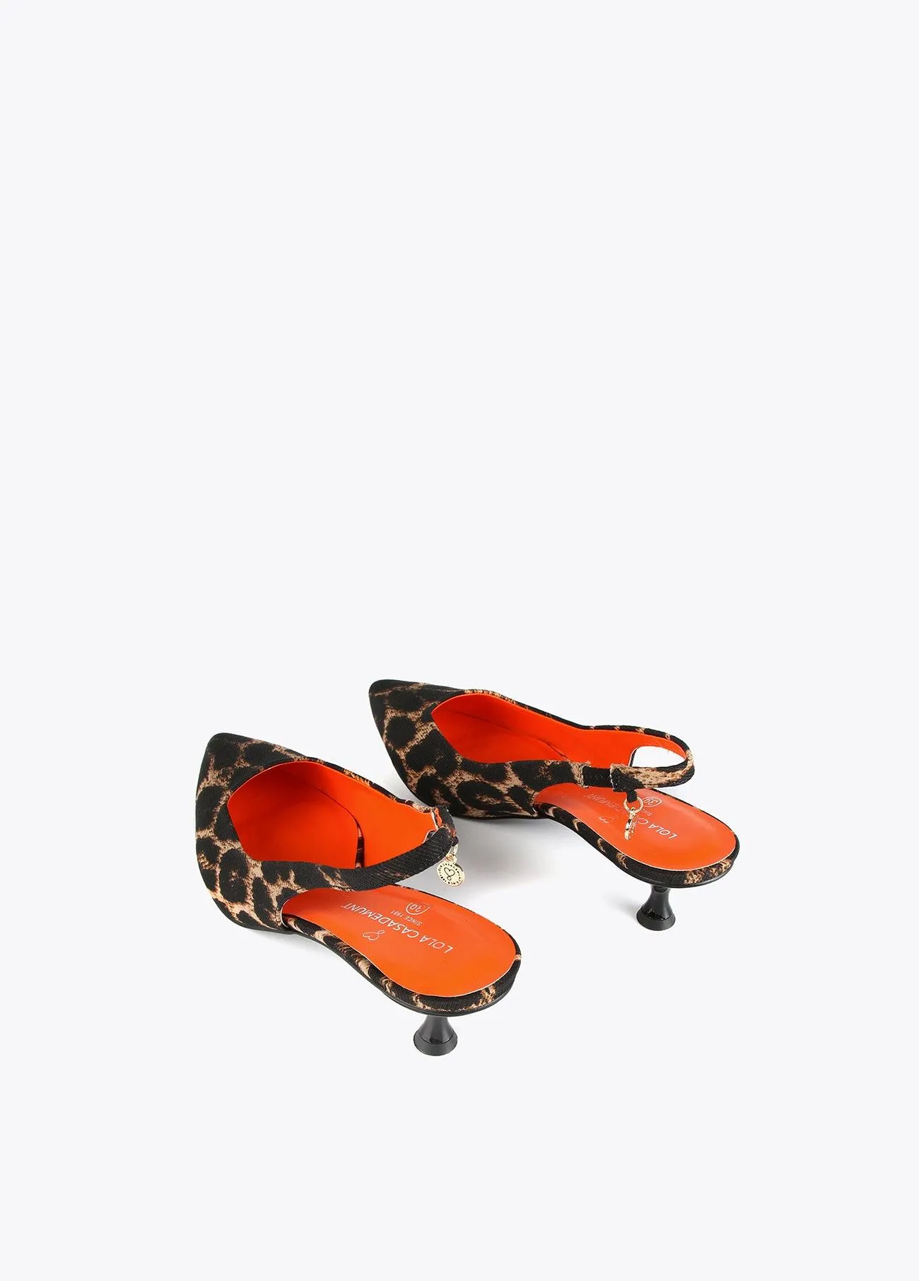 Animal print mule shoes