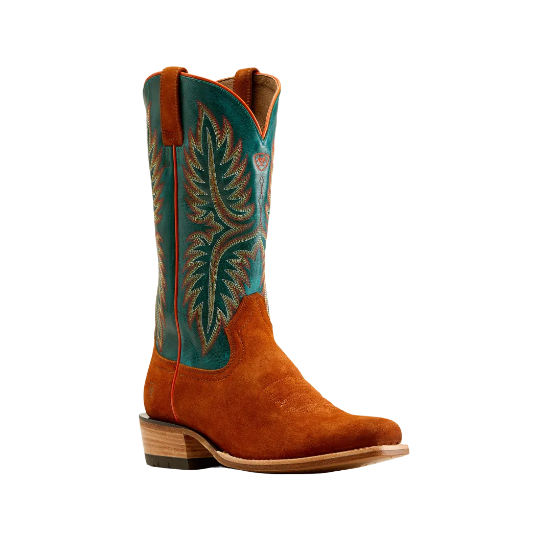 Ariat Men's Futurity Rider Cowboy Penny Roughout Aancient Turquoise  Boots