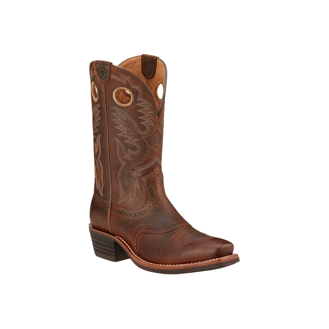 Ariat Men's Heritage Roughstock Western Brown Oiled Boot