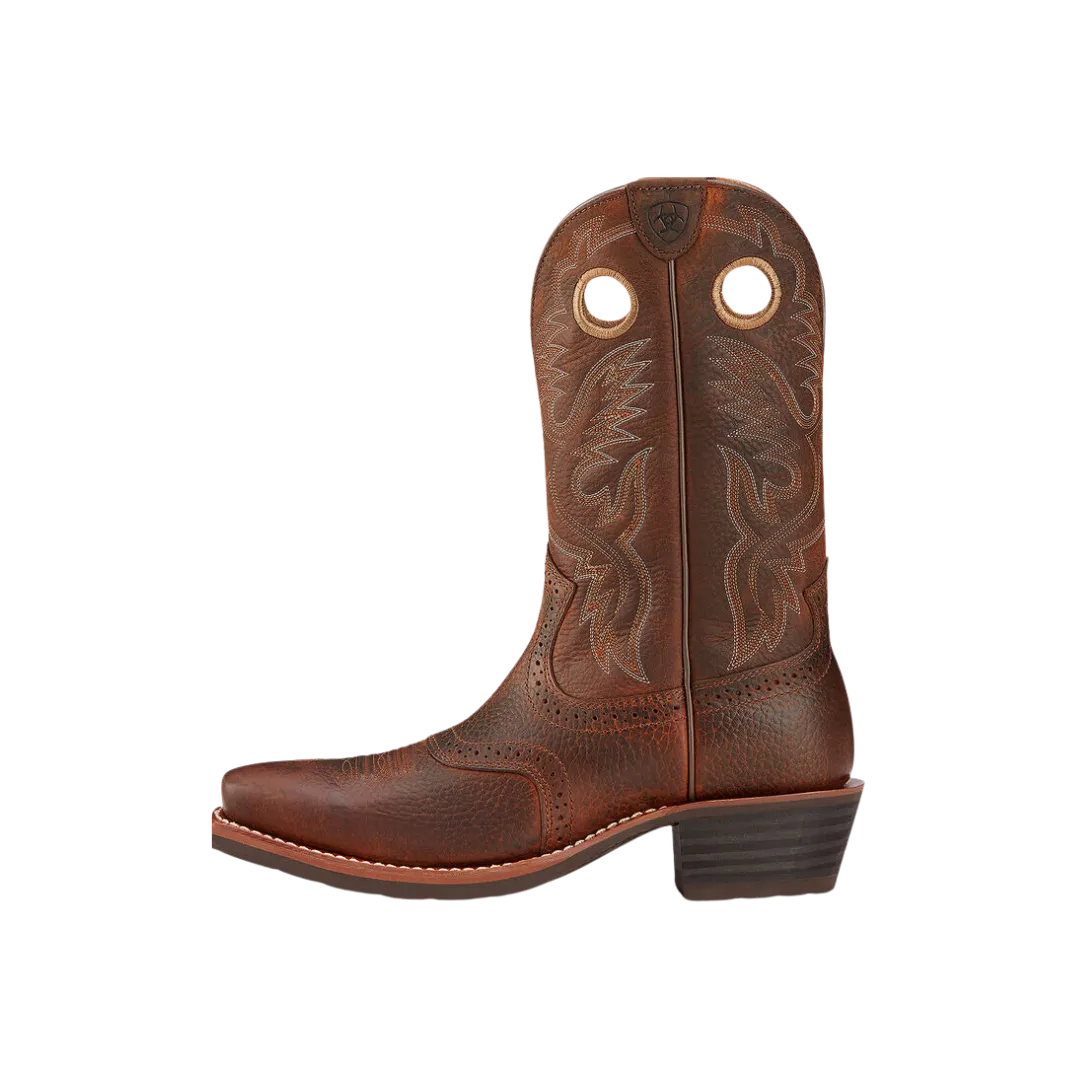 Ariat Men's Heritage Roughstock Western Brown Oiled Boot