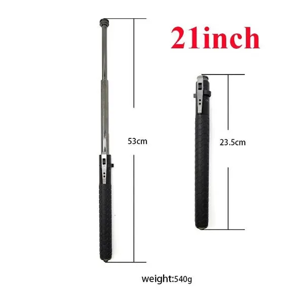 Baton | Safe Hiking Heavy Metal Stick Rod | Automatic Retractable Hiking Stick - Enhanced Self-Defense Rod