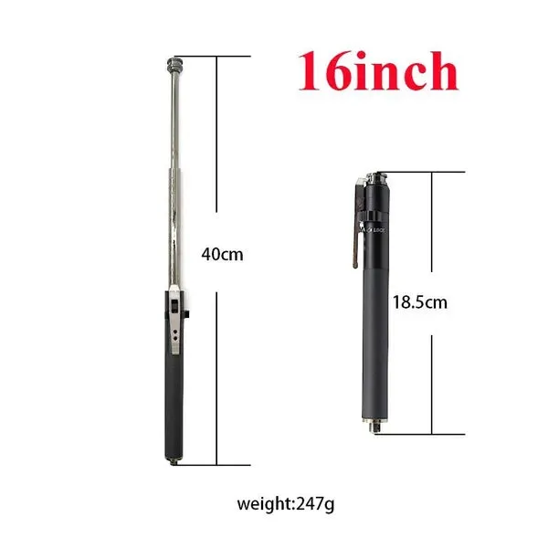 Baton | Safe Hiking Heavy Metal Stick Rod | Automatic Retractable Hiking Stick - Enhanced Self-Defense Rod