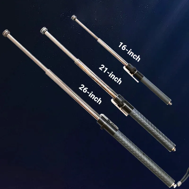 Baton | Safe Hiking Heavy Metal Stick Rod | Automatic Retractable Hiking Stick - Enhanced Self-Defense Rod