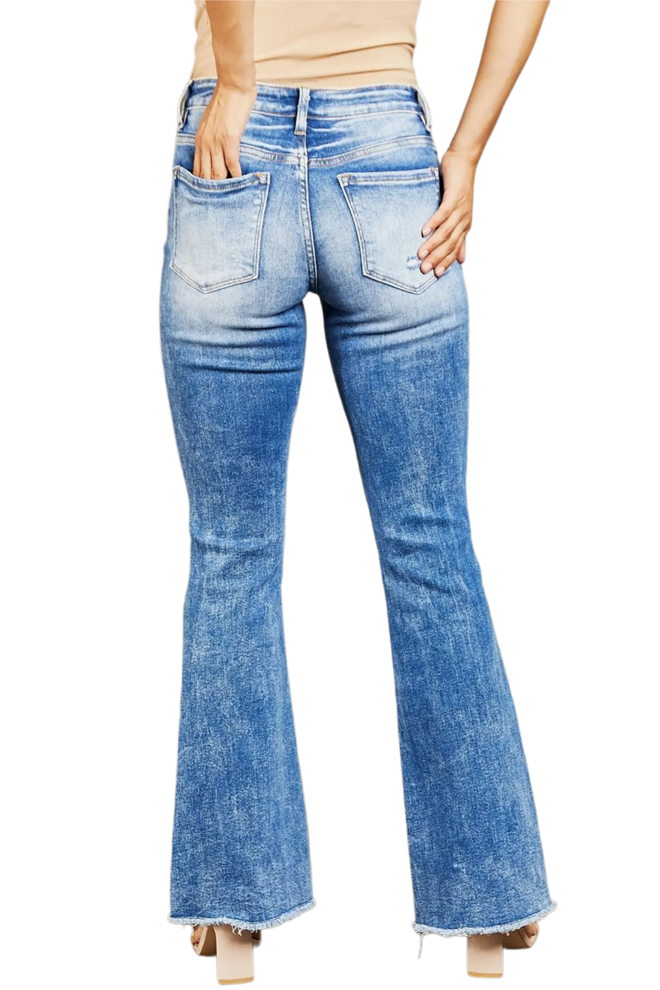 BAYEAS Izzie Mid Rise Bootcut Jeans