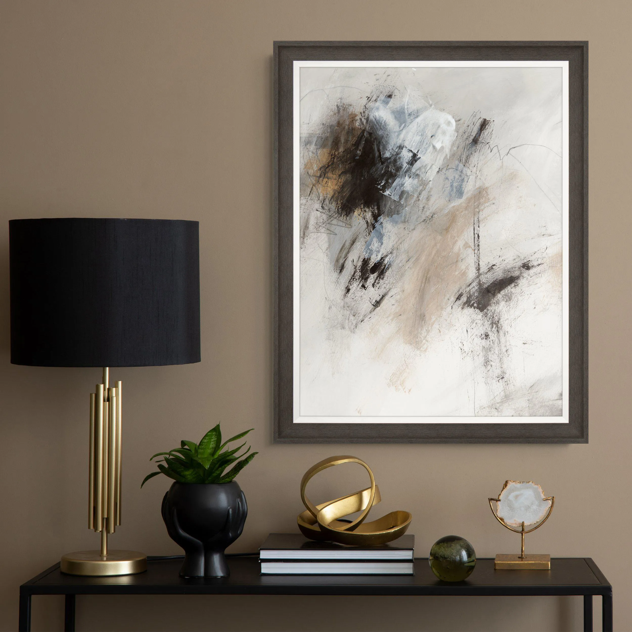 Canvas Framed Print - Sketch Lines