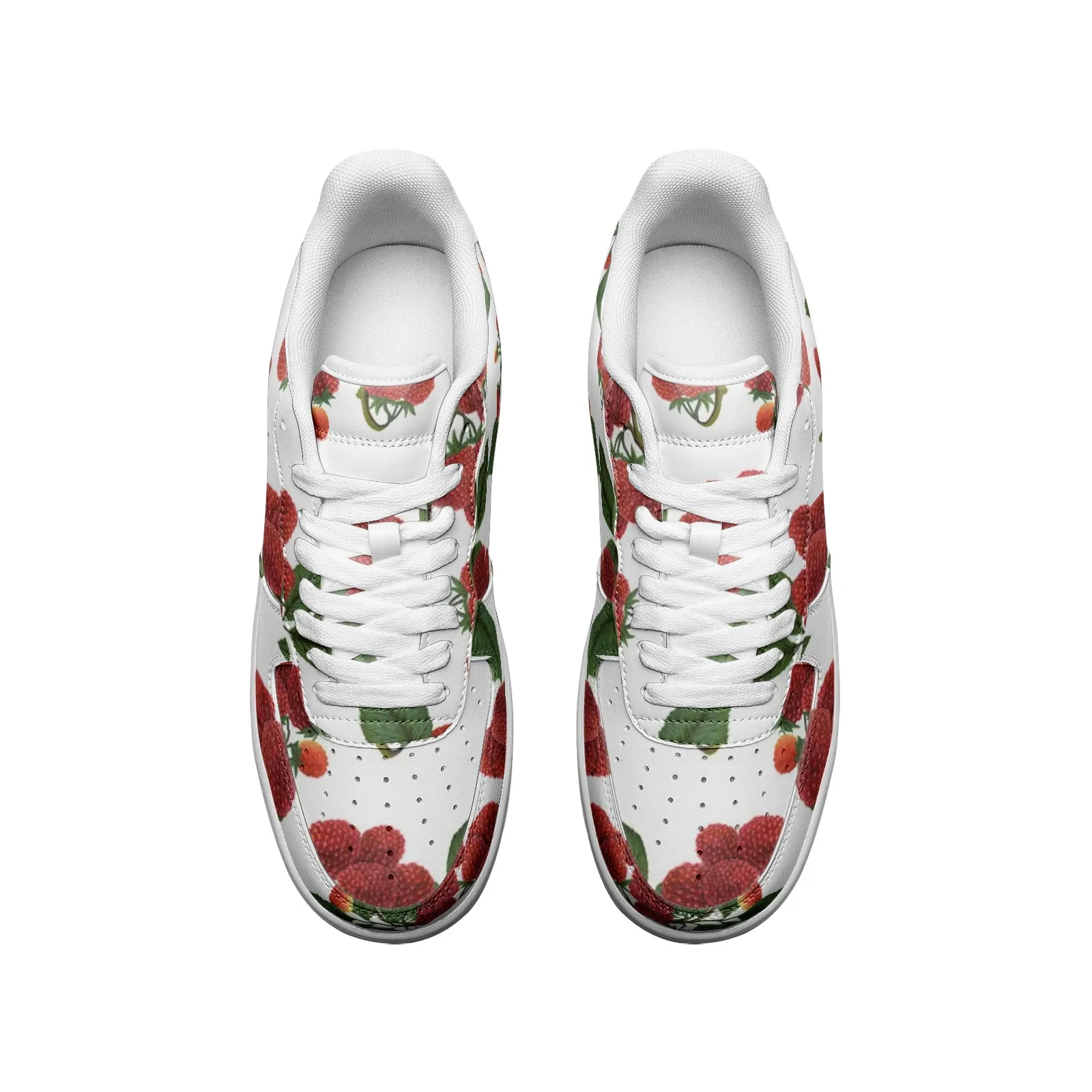 Colossal Raspberry Parfait Unisex Low Top Leather Sneakers