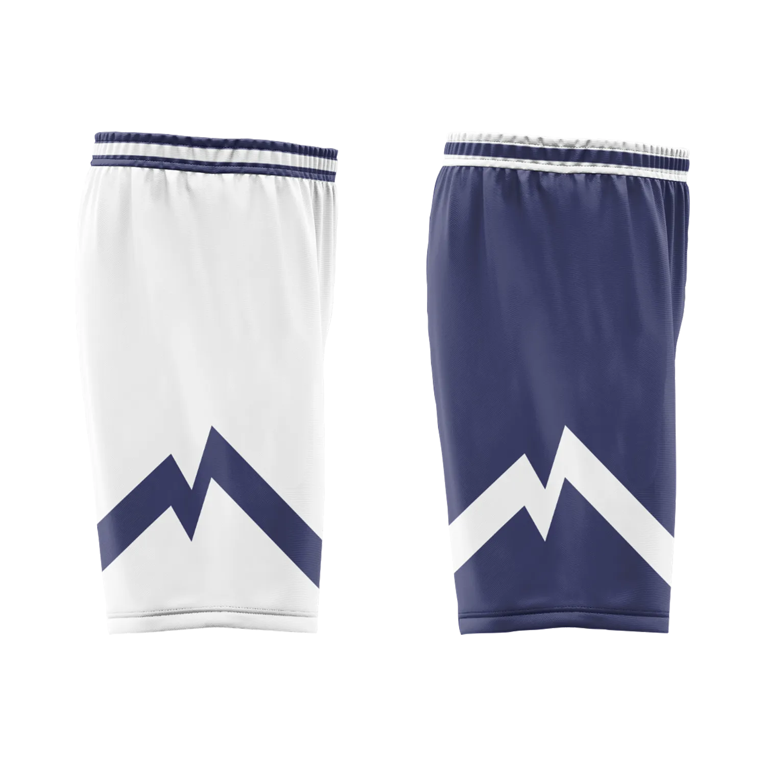 Custom White Blue Classic Style Reversible Basketball Uniform Personalized BBJR-D017030