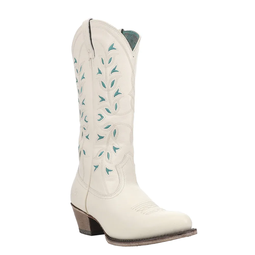 Desert Holly Embroidered Western Round Toe Cowboy Boots