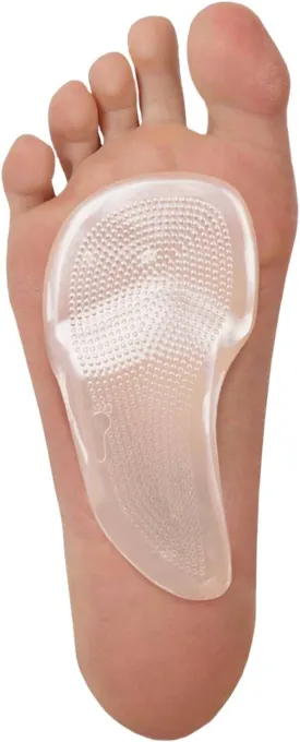 Dr. Frederick's Original Self-Adhesive Metatarsal and Arch Support Insole Gel Pads - 2 Pieces - Generous Ball of Foot Cushions for Arch Support, Plantar Fasciitis & More