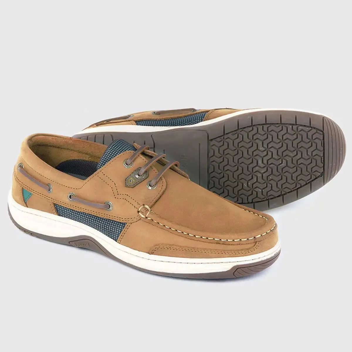 DUBARRY Men's Regatta Deck Shoes - Brown Nubuck