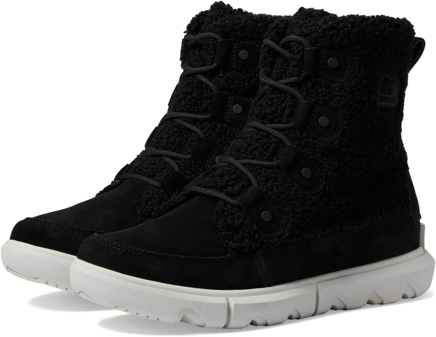 Explorer Next Joan Cozy SOREL Lace-up Boots, Black/Moonstone