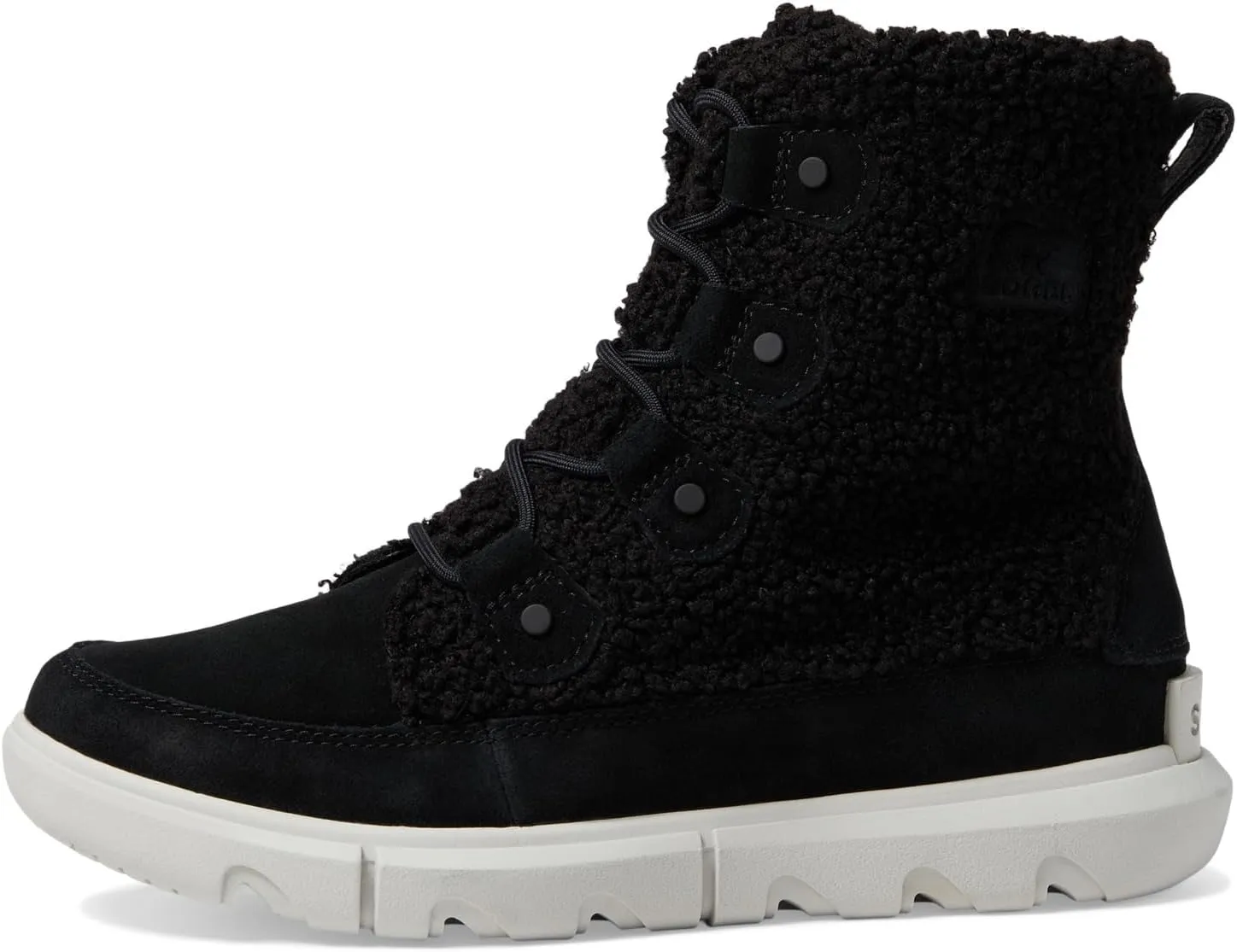 Explorer Next Joan Cozy SOREL Lace-up Boots, Black/Moonstone