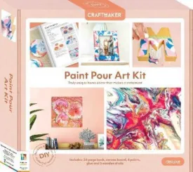 Hinkler Craft Maker Deluxe Paint Pouring Art Kit