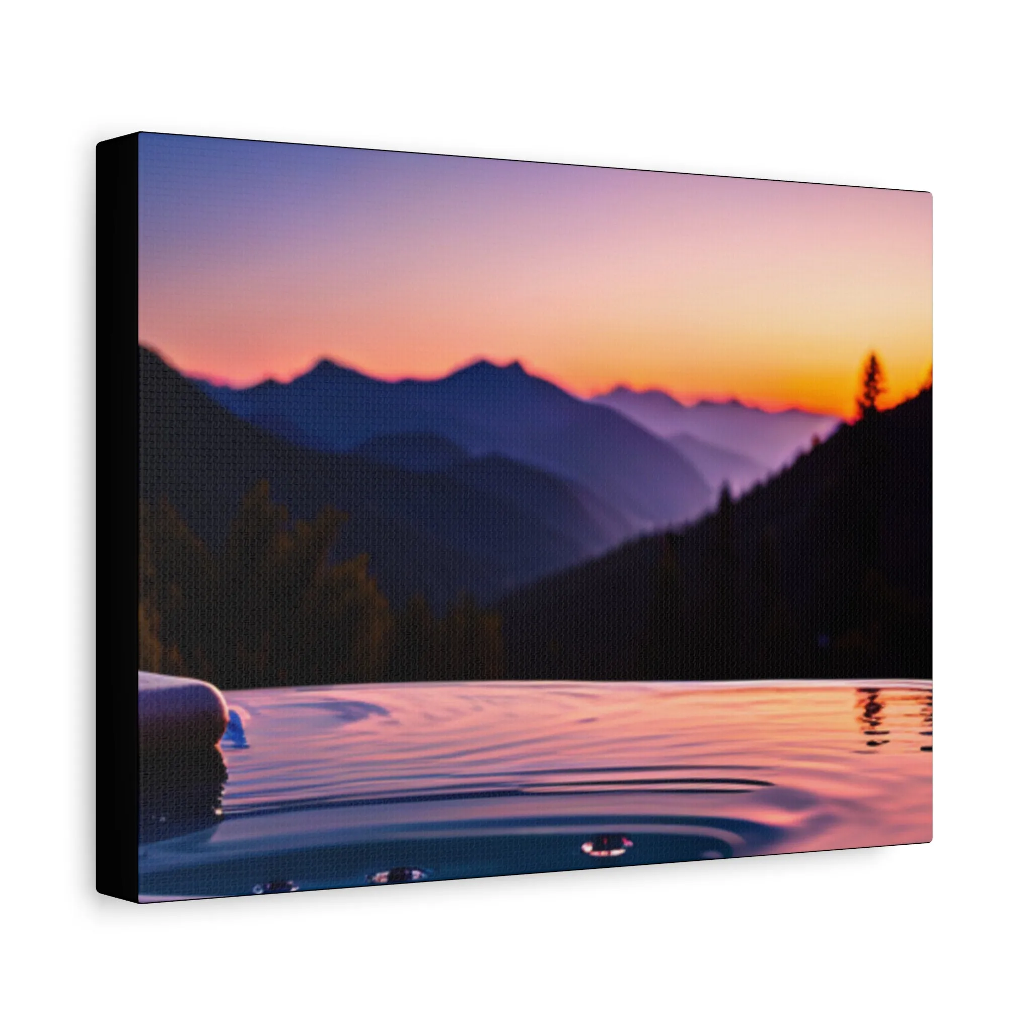 Infinity pool Matte Canvas, Stretched, 1.25"