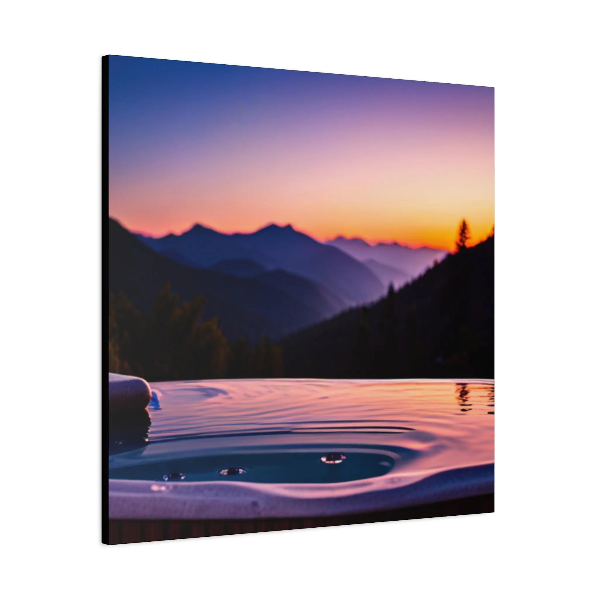 Infinity pool Matte Canvas, Stretched, 1.25"