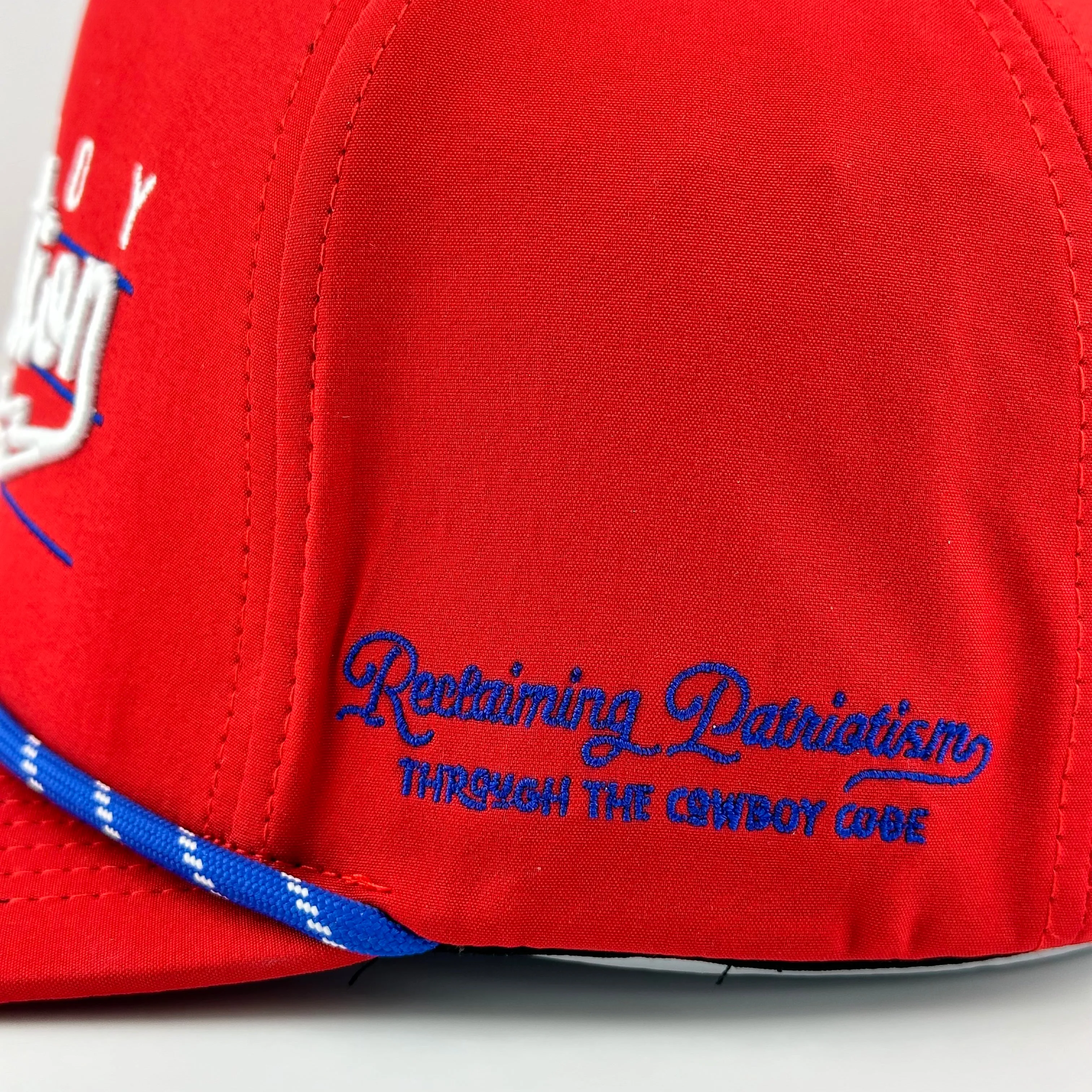 “Lightning" Red, White, and Blue - Cowboy Revolution 5-panel Performance Hat