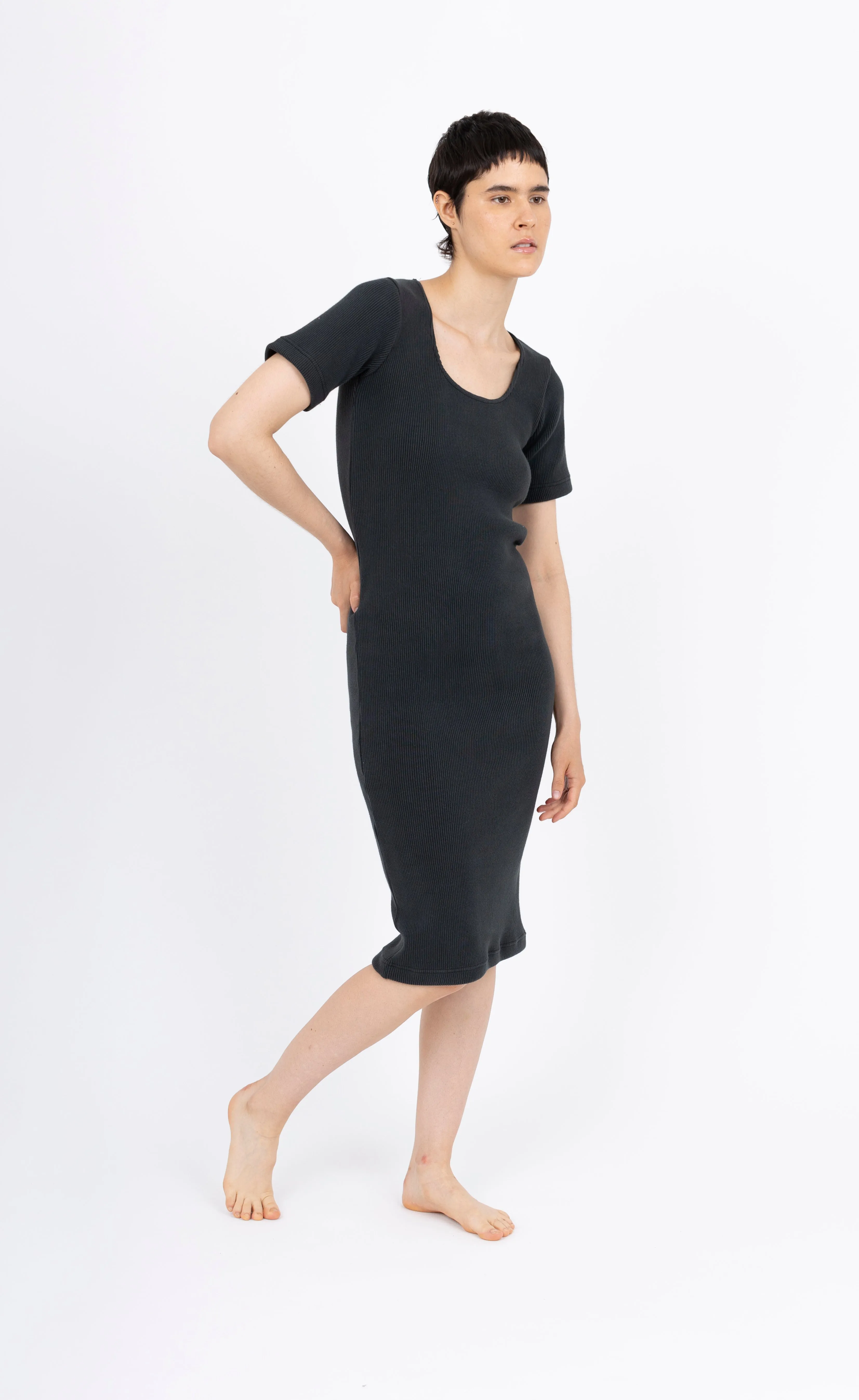 Lisa Dress, Faded Black