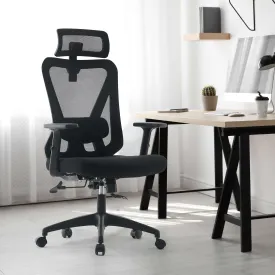 London Fully Adjustable Black Mesh Ergonomic Office Chair