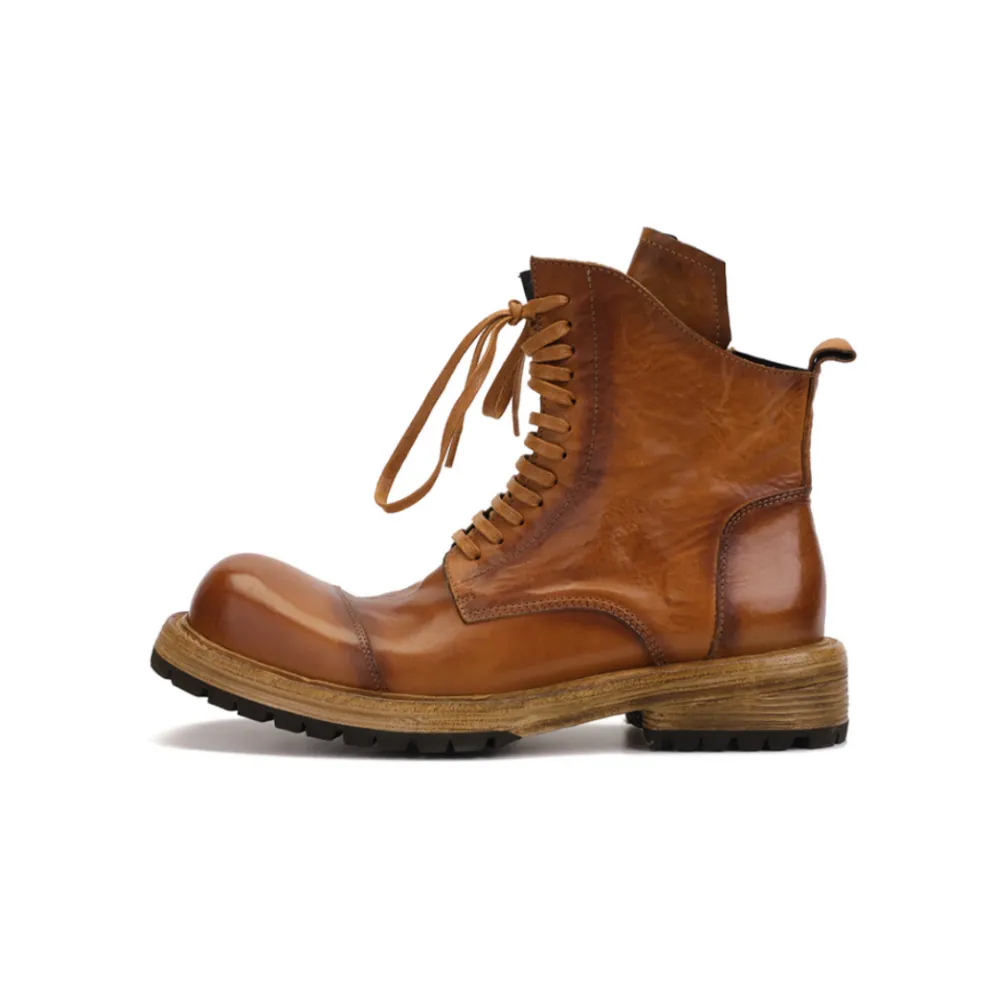 Men's Washed Zip Jump Boots