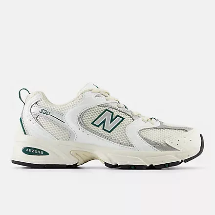 New Balance 530 - SEA SALT/WHITE/MARSH GREEN/SILVER