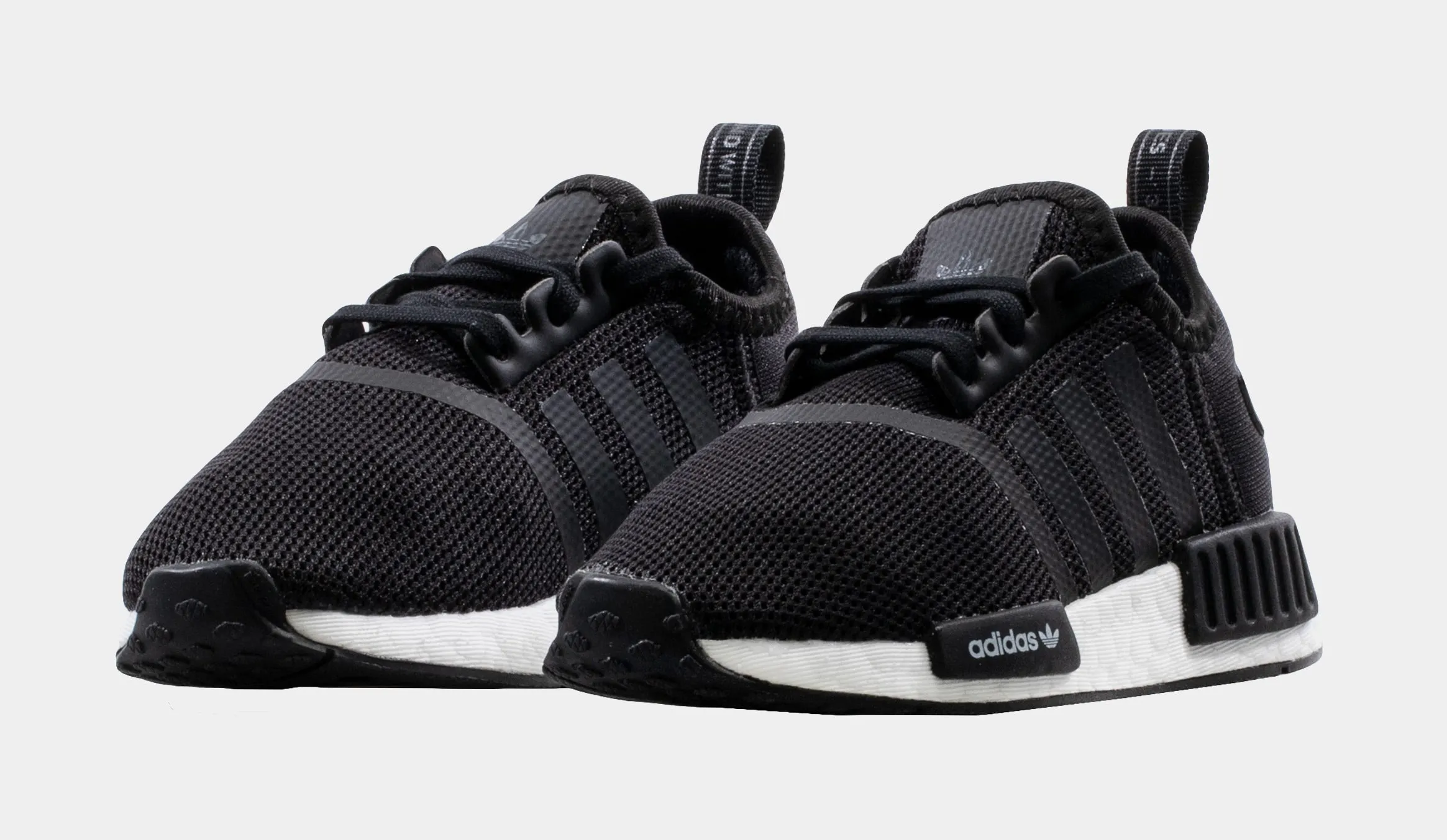 NMD R1 Infant Toddler Running Shoe (Black)