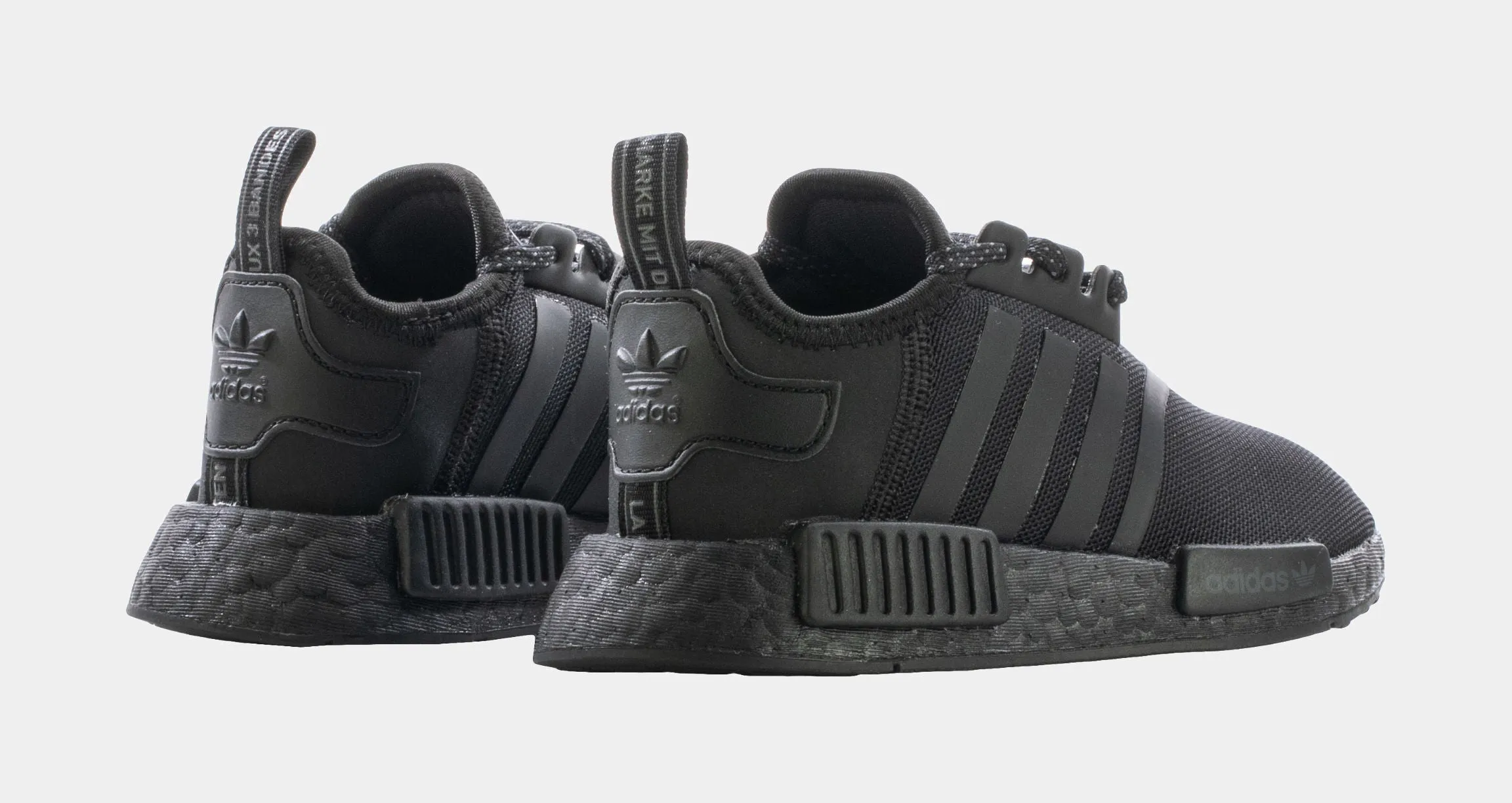 NMD R1 Preschool Running Shoes (Black)