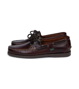 Paraboot Barth Leather Boat Shoe: Burgundy