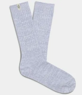 Rib Knit Slouchy Crew Sock in Icelandic Blue by UGG