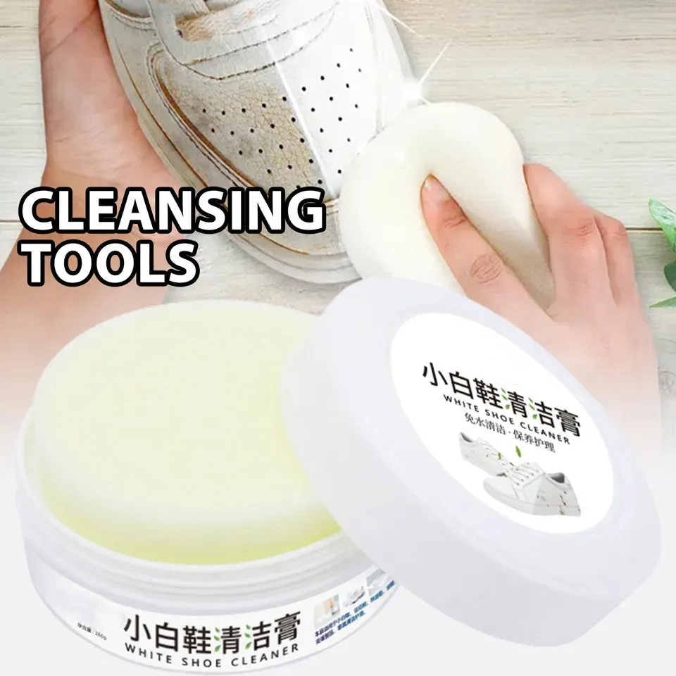 SHOE CLEANING CREAM WITH SPONGE