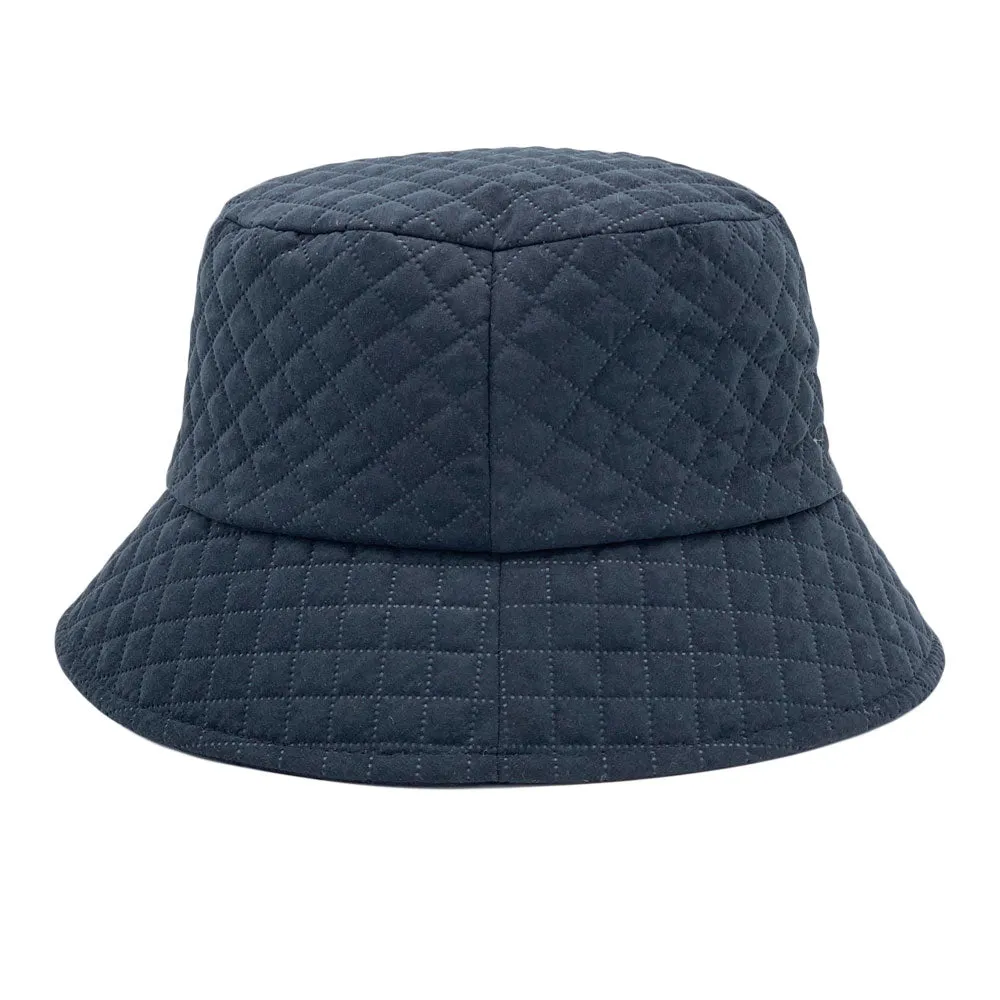 Winter Quilted Bucket Hat - Warm Foldable Fisherman Sun Cap Unisex Outdoor Travel LDB1561