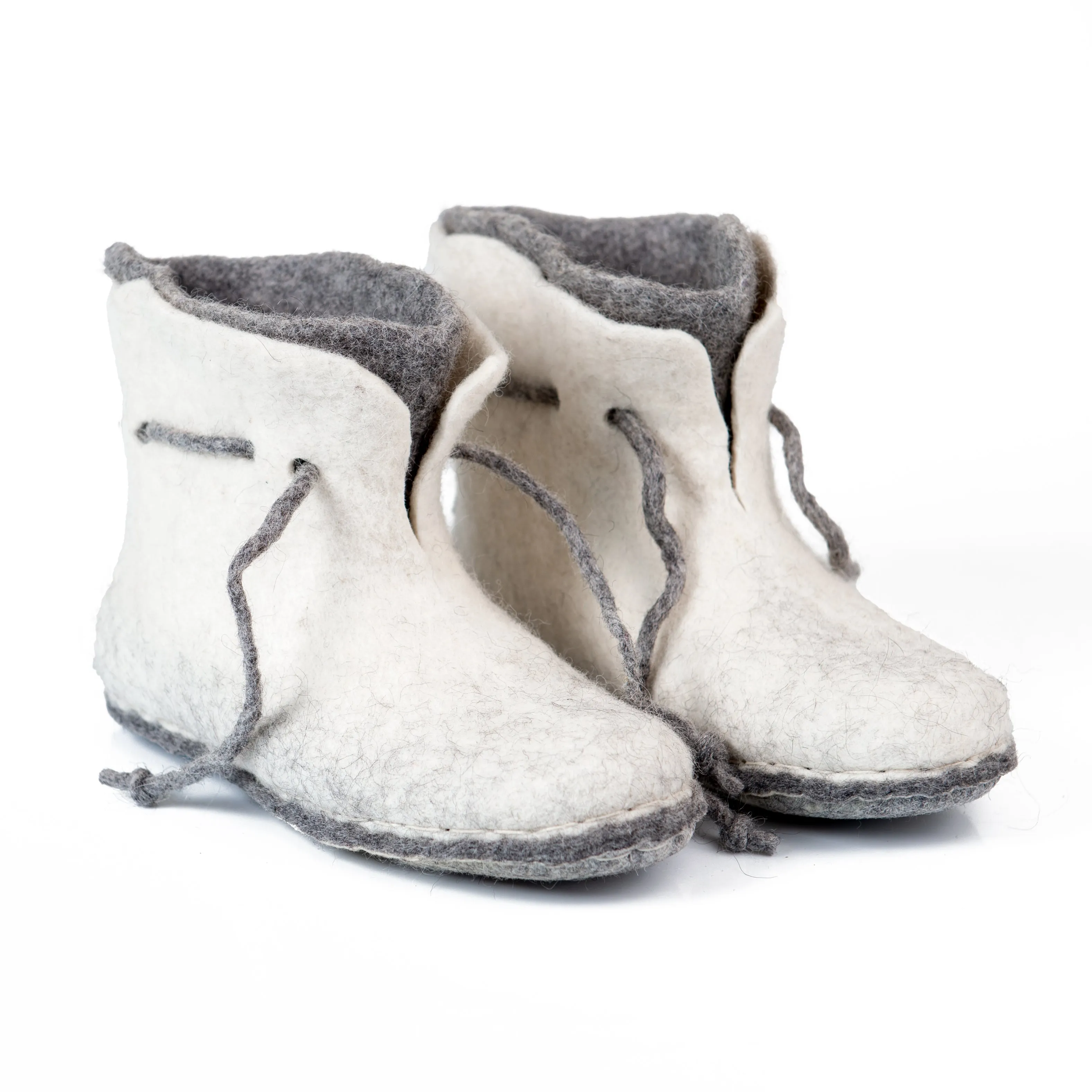 Women's WOOBOOTS Double - White Grey