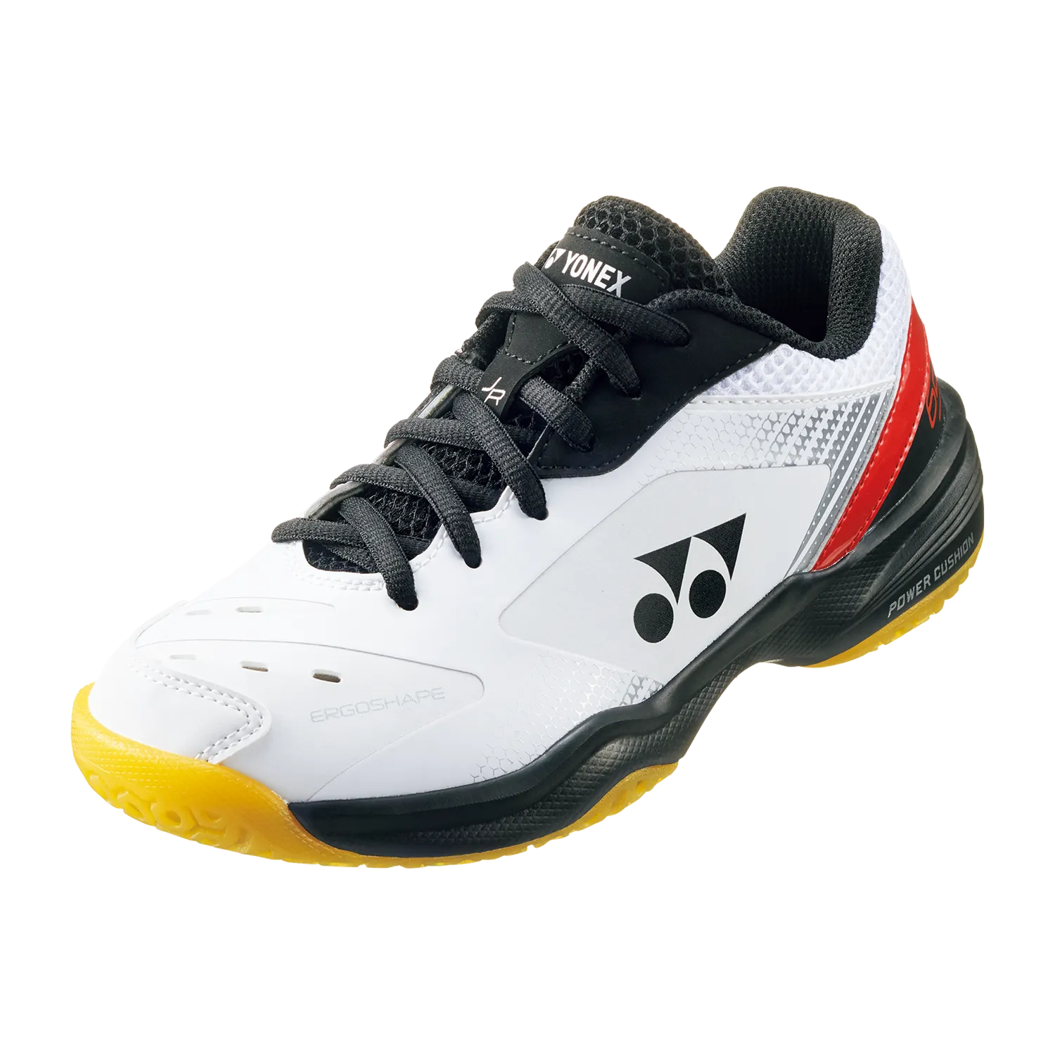 Yonex Power Cushion 65 Junior Badminton Shoes (White/Red)