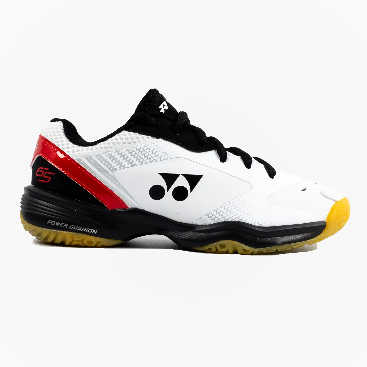 Yonex Power Cushion 65 Junior Badminton Shoes (White/Red)